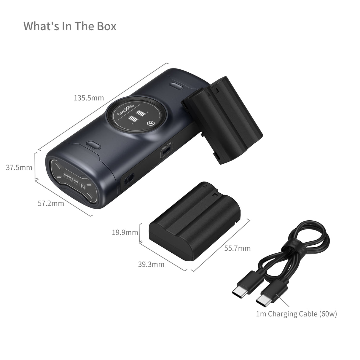 SmallRig Portable Charger Case Kit for EN-EL15c Camera Batteries