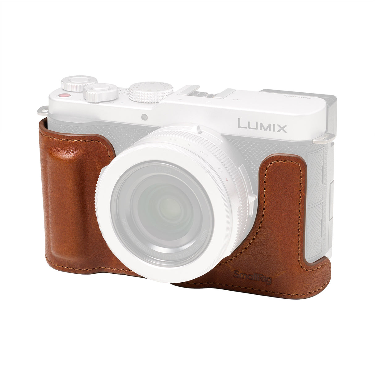 SmallRig Leather Half Case for Panasonic LUMIX L10（Brown）5699