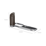 SmallRig L-Shaped Mount Plate with Wooden Handle for Nikon Z f (Silver)