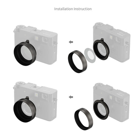 SmallRig Shading Hood for FUJIFILM X half (Charcoal Silver)