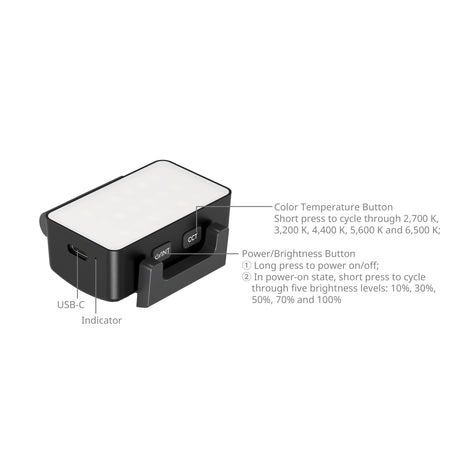 SmallRig Bi-Color LED Video Light for DJI Osmo Pocket 3