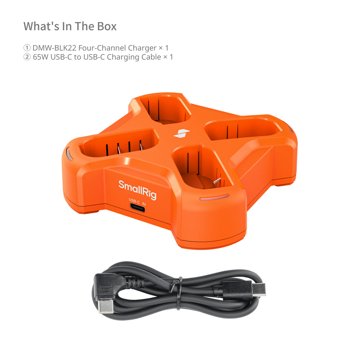 SmallRig Four-Channel Camera Battery Charger for DMW-BLK22