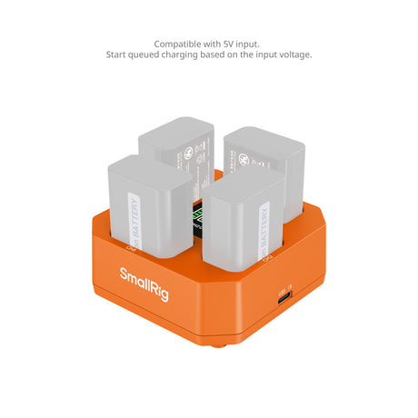 SmallRig Four-Channel Camera Battery Charger for NP-FW50 5749