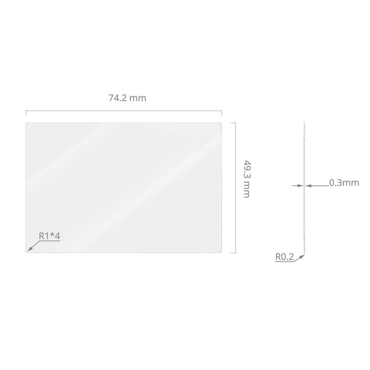 SmallRig Screen Protector for FUJIFILM X100VI / X100V / X-E4 / X-T4 / X-T5 / RICOH GR IV 5803