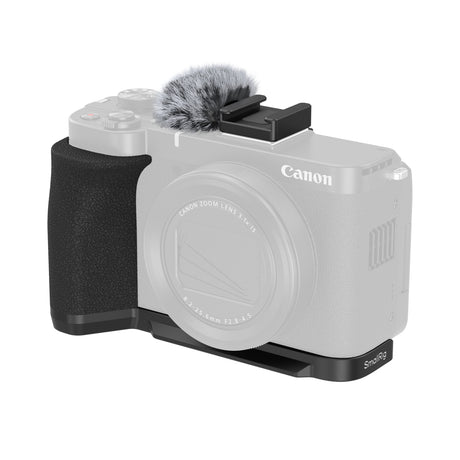 SmallRig L-Shaped Mount Plate with Handle for Canon PowerShot V1 (Black)