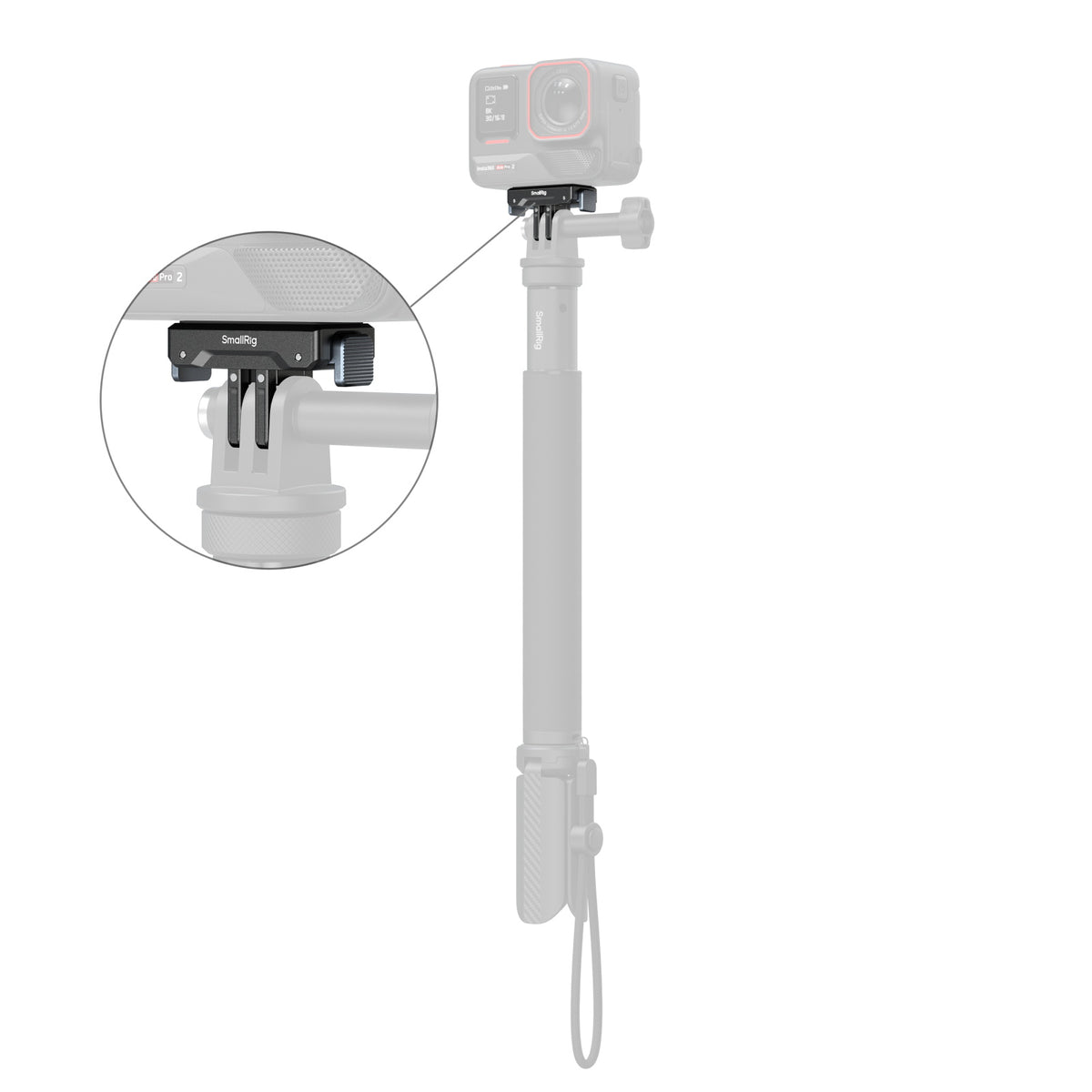 SmallRig Quick Release Mount Adapter for Insta360 X5 / X4 Air & Ace Pro 2 & Ace Pro & Ace