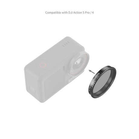SmallRig Attachable 1/4 Effect Black Mist Filter for DJI Osmo Action 5 Pro / 4