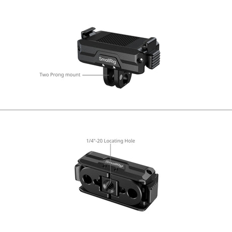 SmallRig Bidirectional Quick Release Folding Adapter Mount with 2-Prong Mount and 1/4"-20 Threaded Hole
