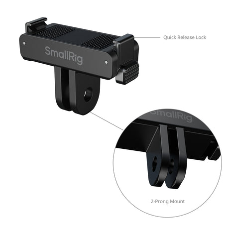 SmallRig Bidirectional Quick Release Adapter Support with 2-Prong Mount
