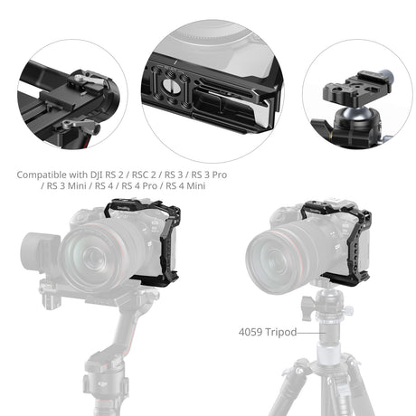 SmallRig "HawkLock" Quick Release Half Cage for Canon EOS R6 Mark III / R6 Mark II / R5 Mark II