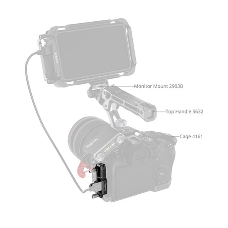 SmallRig HDMI & USB-C Cable Clamp for cage for Canon EOS R6 Mark III / R5 Mark II