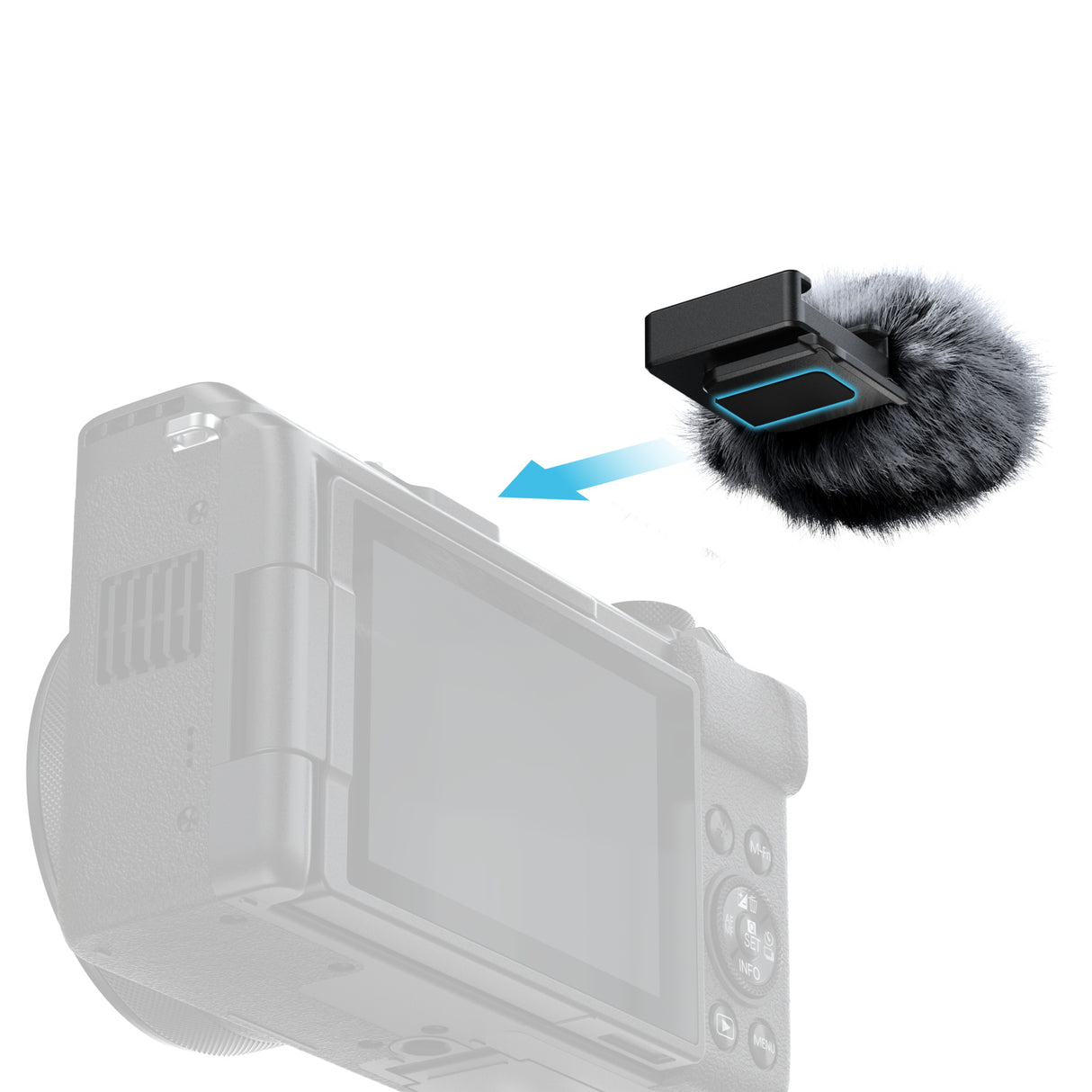 SmallRig Furry Windscreen for Canon PowerShot V1