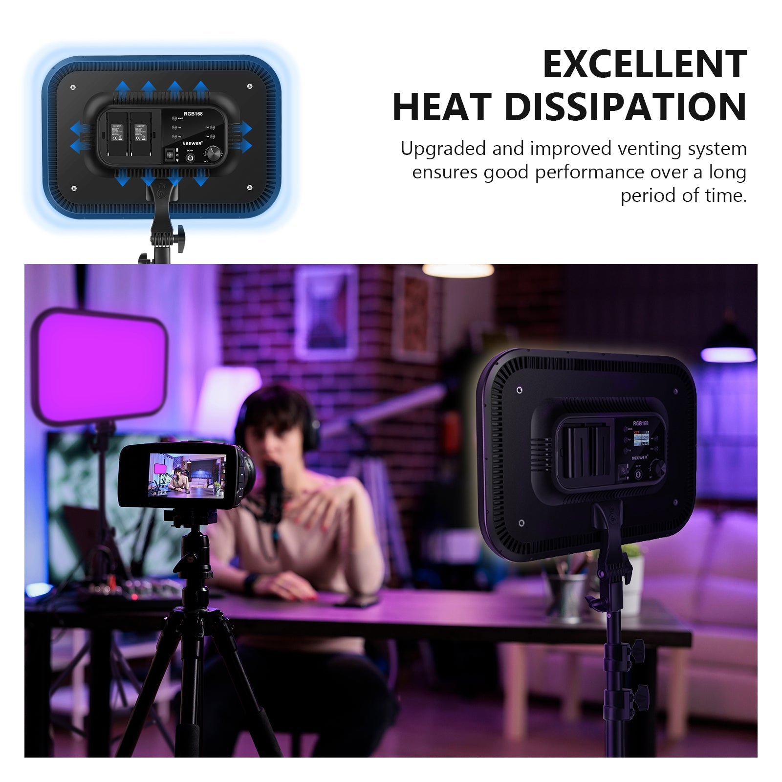NEEWER 2 Pack RGB168 18.3 Inch | NEEWER | Impulse Camera – IMPULSE
