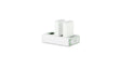 Tilta TBC-E17-AG two-channel LP-E17 battery charger in Ash Green with two LP-E17 batteries seated in both channels
