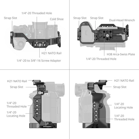 SmallRig "HawkLock" Quick Release Cage for Sony Alpha 7 V / 7R V / 7 IV