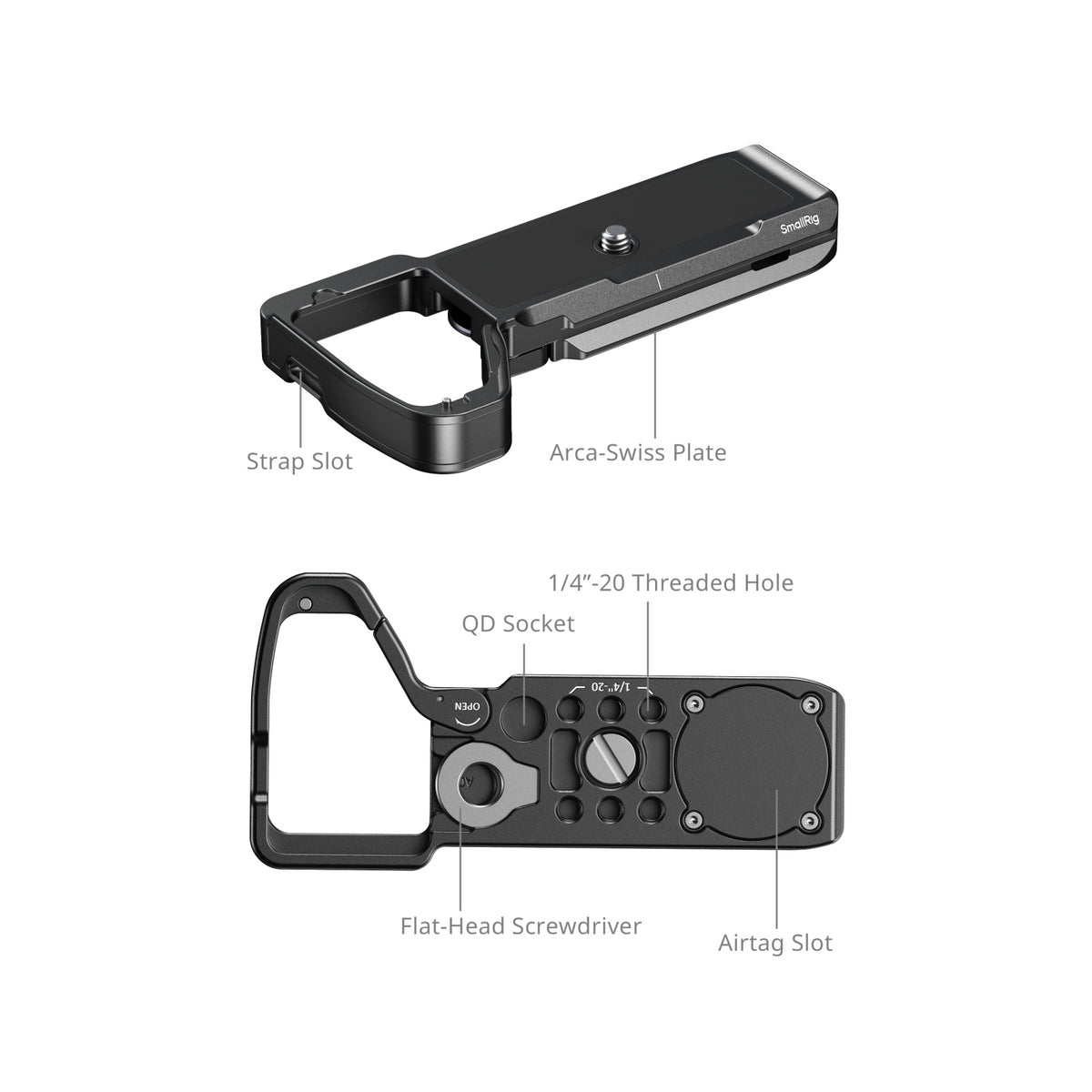 SmallRig Baseplate with AirTag Slot for Sony Alpha 7 V / 7R V / 7 IV