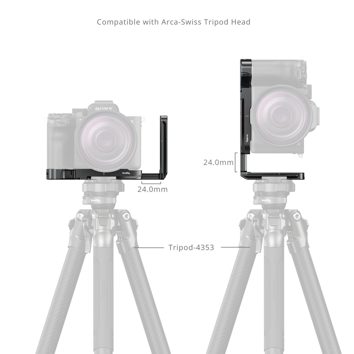 SmallRig L-Shaped Mount Plate with AirTag Slot for Sony Alpha 7 V / 7R V / 7 IV