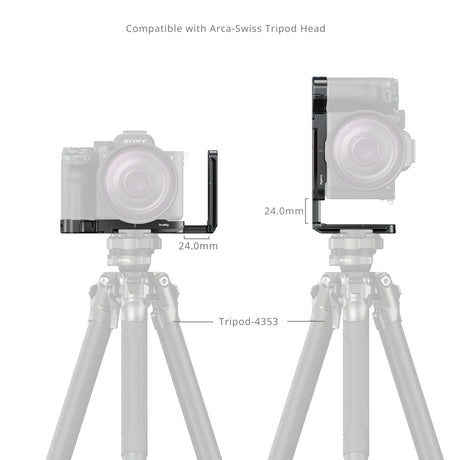 SmallRig L-Shaped Mount Plate with AirTag Slot for Sony Alpha 7 V / 7R V / 7 IV