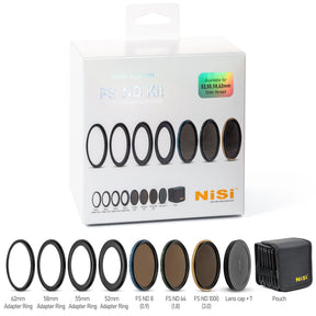 NiSi SWIFT FS ND Filter Kit with ND8 (3 Stop), ND64 (6 Stop) and ND1000 (10 Stop) for 52mm | 55mm | 58mm | 62mm Filter Thread