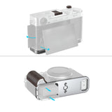 SmallRig L-Shaped Mount Plate with Wooden Handle for FUJIFILM X-E5 (Silver)6236