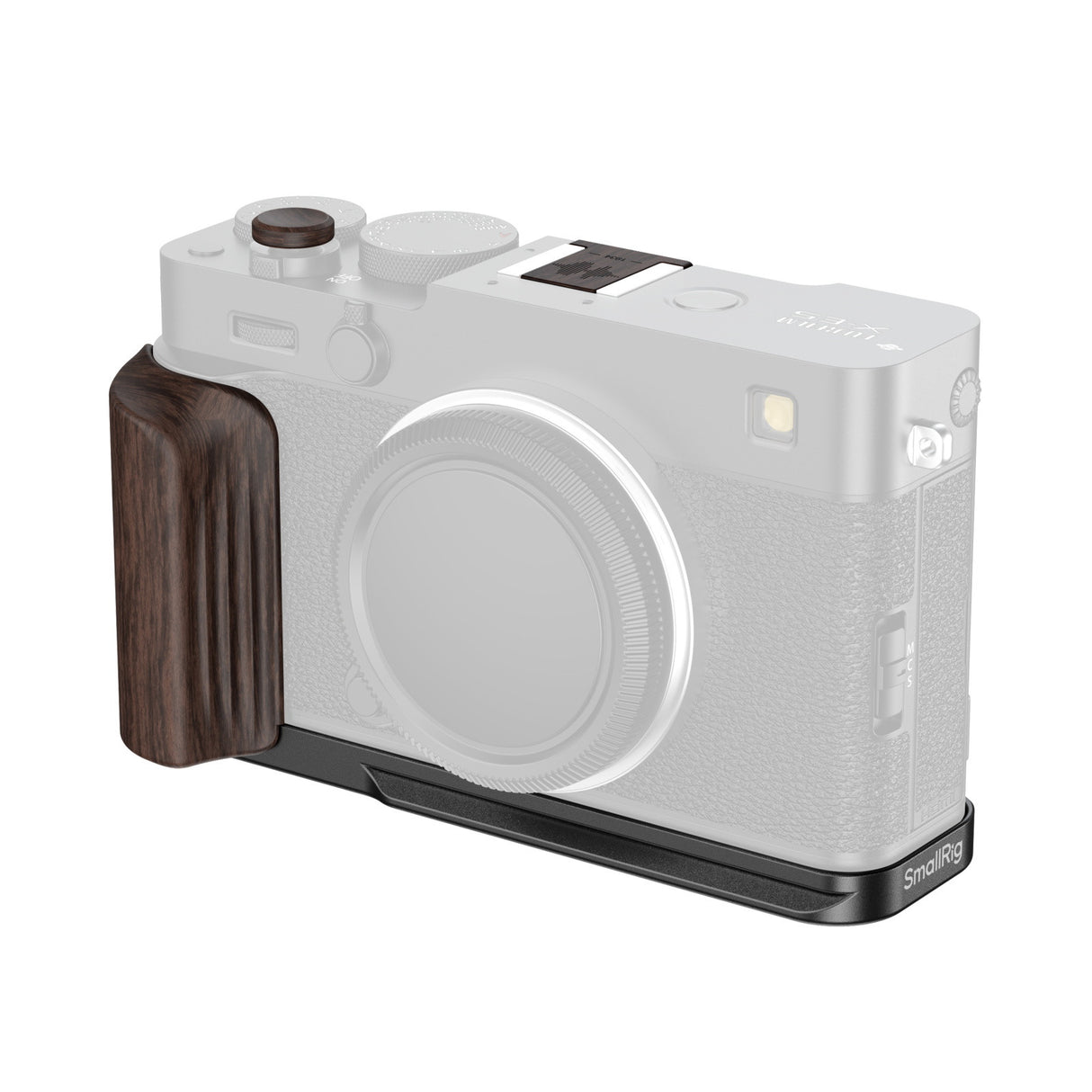 SmallRig L-Shaped Mount Plate with Wooden Handle for FUJIFILM X-E5 （Black)6237