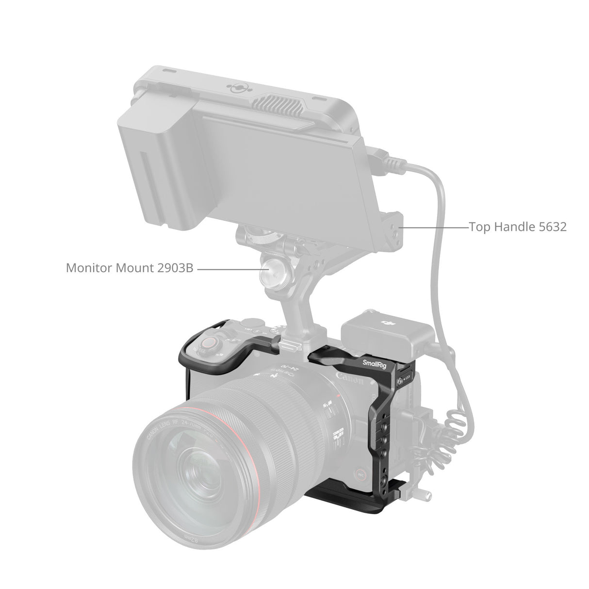 SmallRig "HawkLock" Quick Release Cage for Canon EOS R6 V 6372
