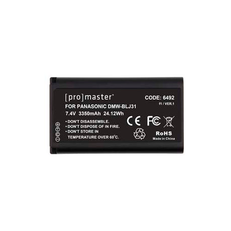 ProMaster Li-ion Battery for Panasonic DMW-BLJ31 - Image 3