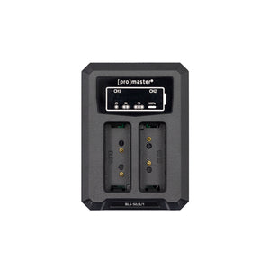 ProMaster Dually Charger - USB-A for OM System BLS50