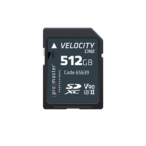 ProMaster SDXC 512GB Velocity CINE UHS-II V90 Memory Card