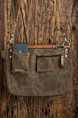 Leather Explorer Lens Quiver | Leather Messenger Bag
