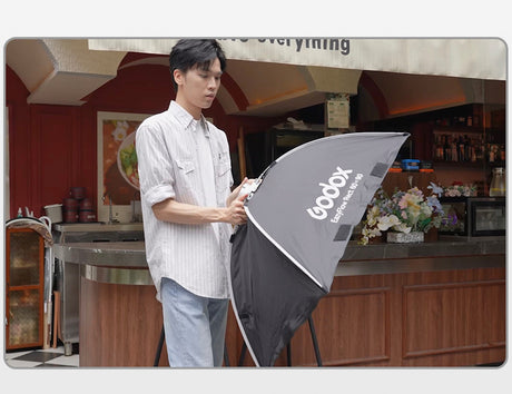Godox EazyFlow softbox 1-second quick-release setup