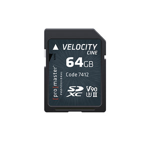 ProMaster SDXC 64GB Velocity CINE UHS-II V90 Memory Card