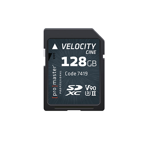 ProMaster SDXC 128GB Velocity CINE UHS-II V90 Memory Card - Image 1