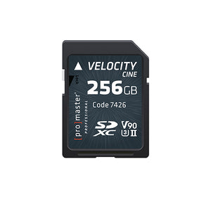 ProMaster SDXC 256GB Velocity CINE UHS-II V90 Memory Card