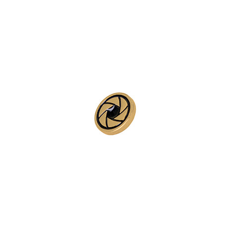 ProMaster Deluxe Soft Shutter Button - Bright Brass Leaf Shutter Design - Image 1