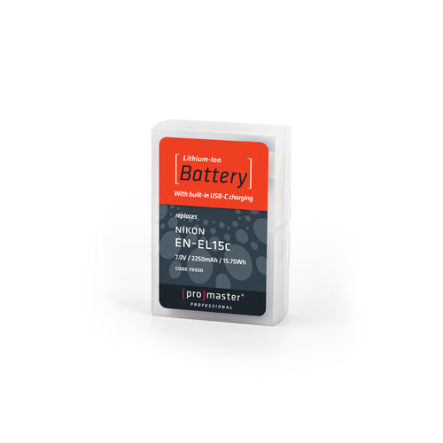 ProMaster Li-ion Battery for Nikon EN-EL15c with USB-C Charging - works with Z8, Zf, & Z6III - Image 5