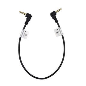 ProMaster Audio Cable 3.5mm TRRS male right angle - 3.5mm TRS male right angle - 1' straight - Image 1