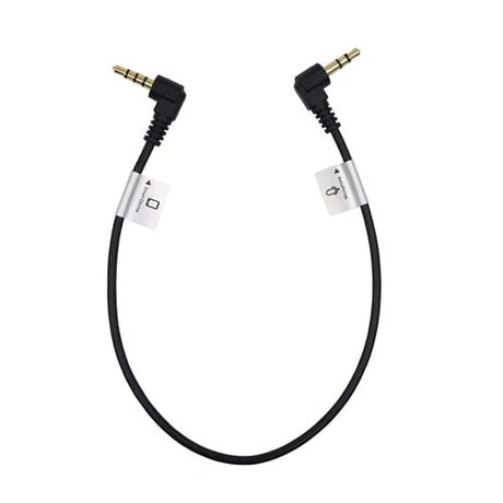 ProMaster Audio Cable 3.5mm TRRS male right angle - 3.5mm TRS male right angle - 1' straight - Image 1