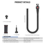 NEEWER GP-17 Flexible Quick Release Mount Clamp Compatible with GoPro Insta360 DJI iPhone 15