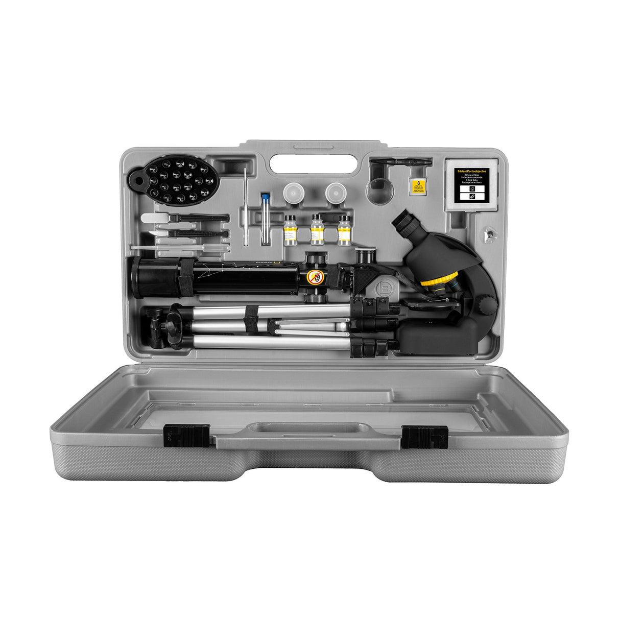 National Geographic 50mm Telescope and 640x Microscope Set with Hard Case