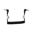 ProMaster Audio Cable 3.5mm TRS male right angle - 3.5mm TRS male right angle - 8 1/2" coiled - Image 1