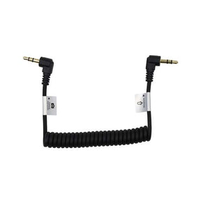 ProMaster Audio Cable 3.5mm TRS male right angle - 3.5mm TRS male right angle - 8 1/2" coiled - Image 1