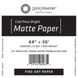 ProMaster Fine Art Cold Press Bright Matte Paper 44"x50' Roll - Image 1
