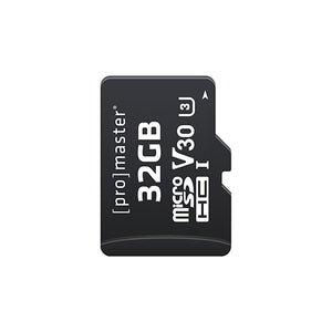 ProMaster Micro SDHC 32GB Advanced UHS-I V30 Memory Card