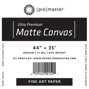 ProMaster Ultra Premium Matte Canvas 44" x 35' Roll