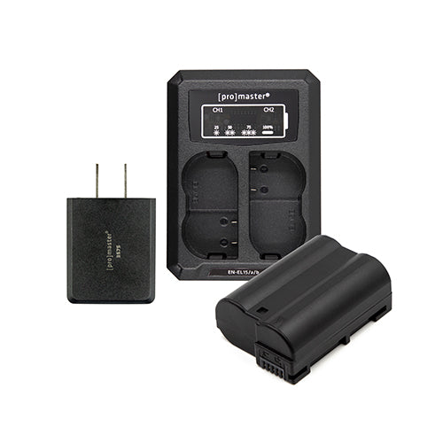 ProMaster Battery & Charger Kit for Nikon EN-EL15c - Image 1