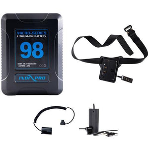 98Wh Micro-Series Gold Mount Battery Kit for LP-E6 Cameras