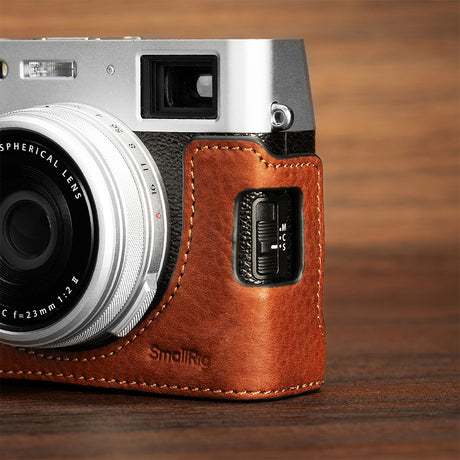 SmallRig Leather Half Case Kit for FUJIFILM X100VI (Brown)