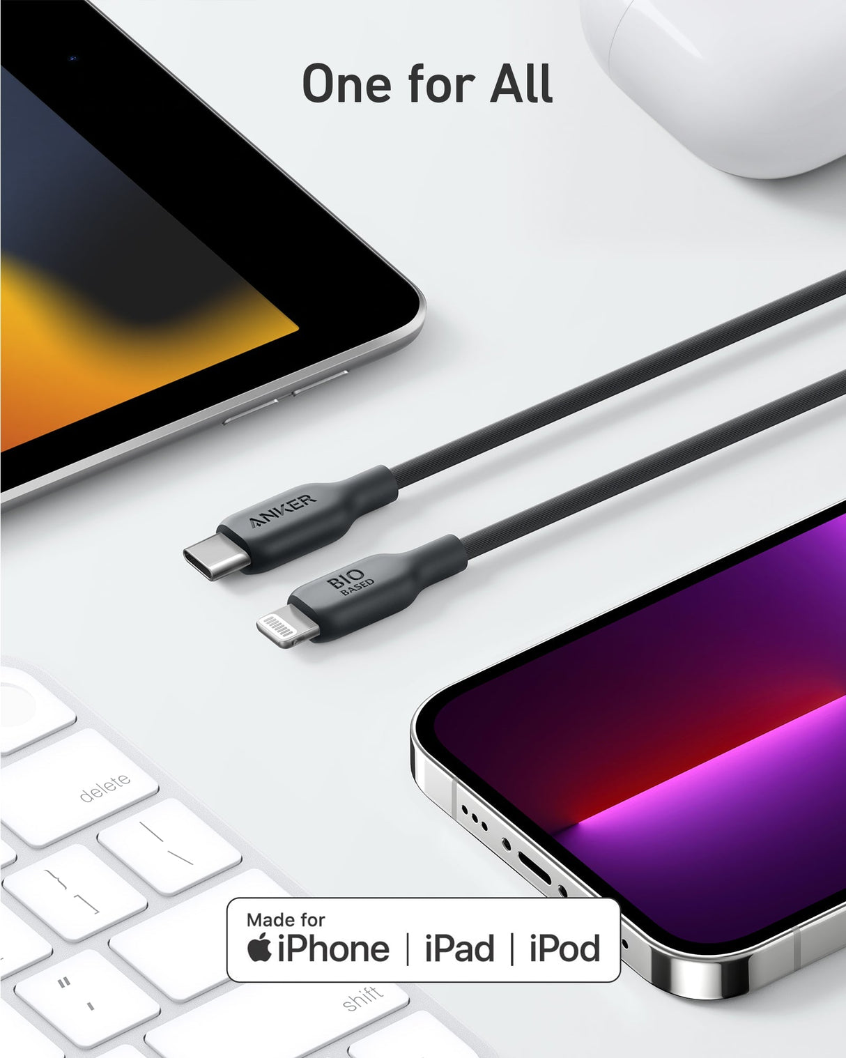 Anker 541 USB-C to Lightning Cable (Bio-Based)