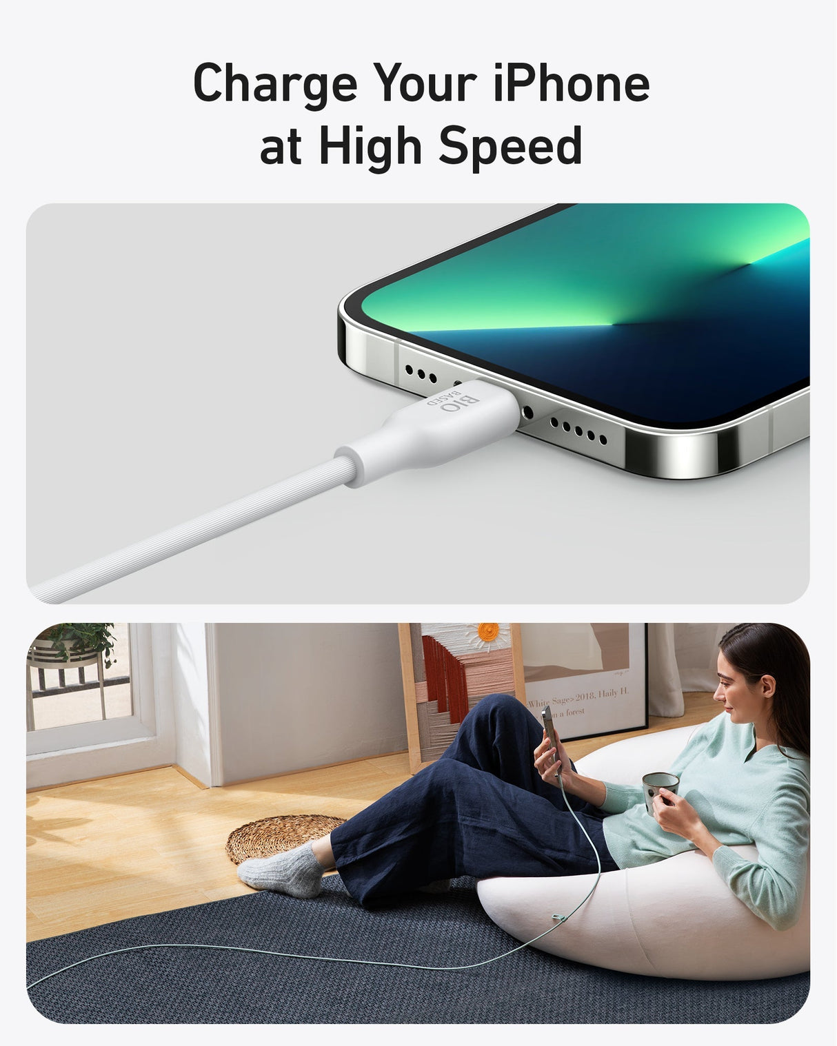 Anker 541 USB-C to Lightning Cable (Bio-Based)